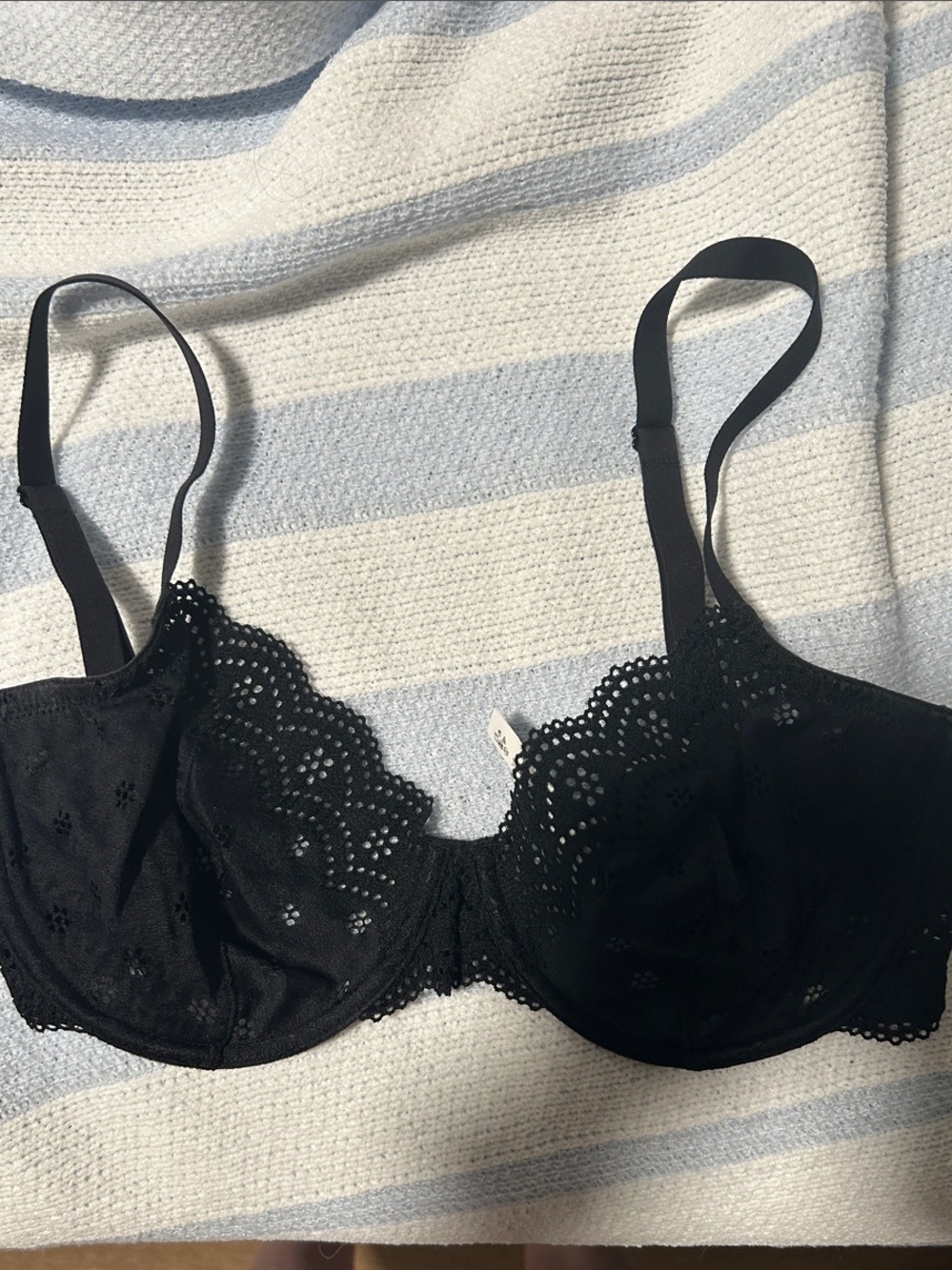 Skarlett Blue Black Lace unlined Underwire Bra